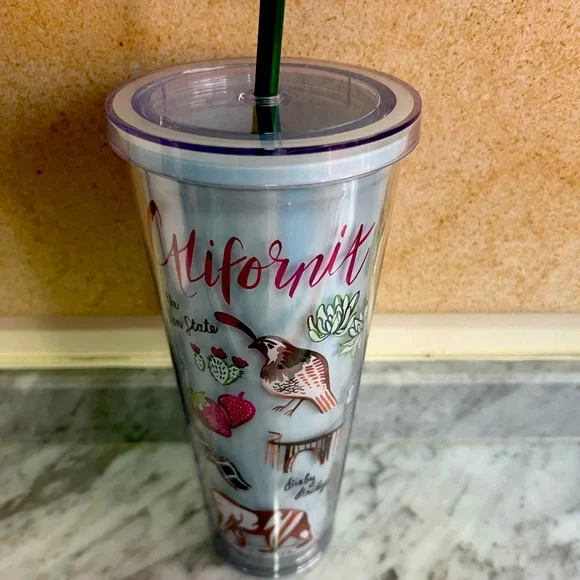 Starbucks | Kitchen | Starbucks California 24oz Venti Cold Cup Traveler  Tumbler | Poshmark